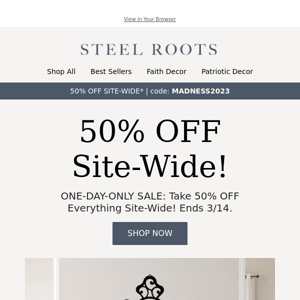 🚨 50% OFF SITE-WIDE 🚨
