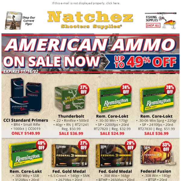 American Ammo on Sale Now!