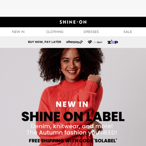 ALL NEW Shine On Label! Shop today with FREE SHIPPING! ⚡️