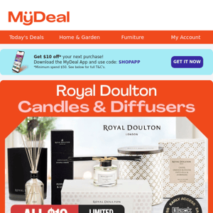 All $19! Royal Doulton Candles & Diffusers 🤩