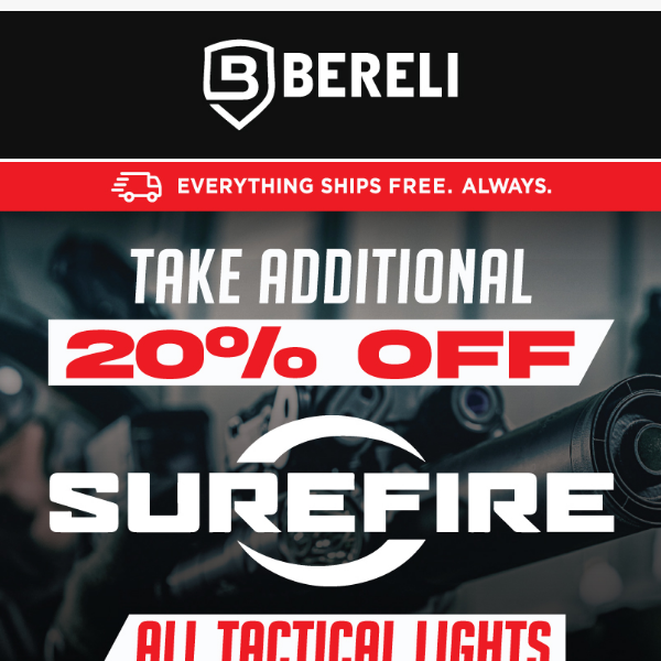 🤯 Don't Wait! Additional 20% Off Surefire Tactical Lights