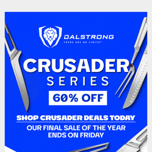 Crusader Series Knives Now 60% Off Dalstrong