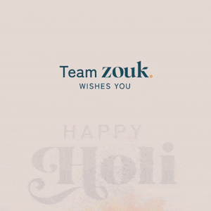 Warm Holi Wishes from Zouk!