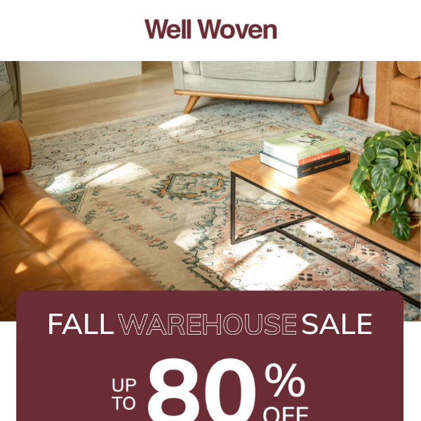 Get up to 80% off select rugs at Well Woven 💖