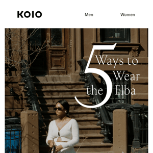 5 ways to wear the Elba