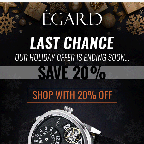 Your Holiday Discount Expires Soon! ⌛