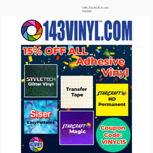 All Adhesive Vinyl on Sale NOW! 🎉