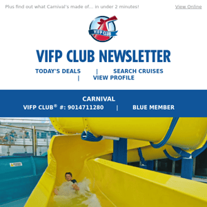 The latest news on Carnival Venezia, Carnival Spirit and more.