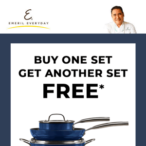 BOGO SALE on Emeril Forever Pans