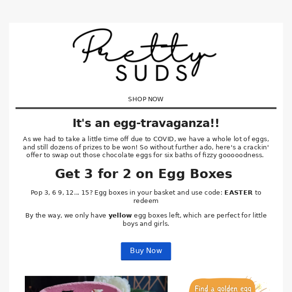 Easter sale alert! Get 30% off Egg Boxes now!