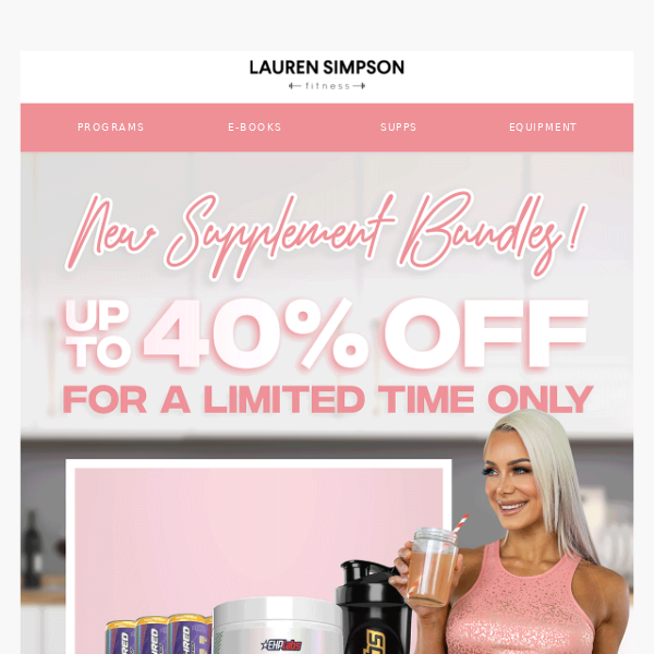 Lauren Simpson Fitness, Have You Seen Our New Supp Bundles