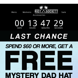 😱 Unlock your free mystery dad hat