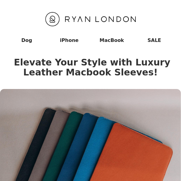 Luxury Leather MacBook Sleeves here!