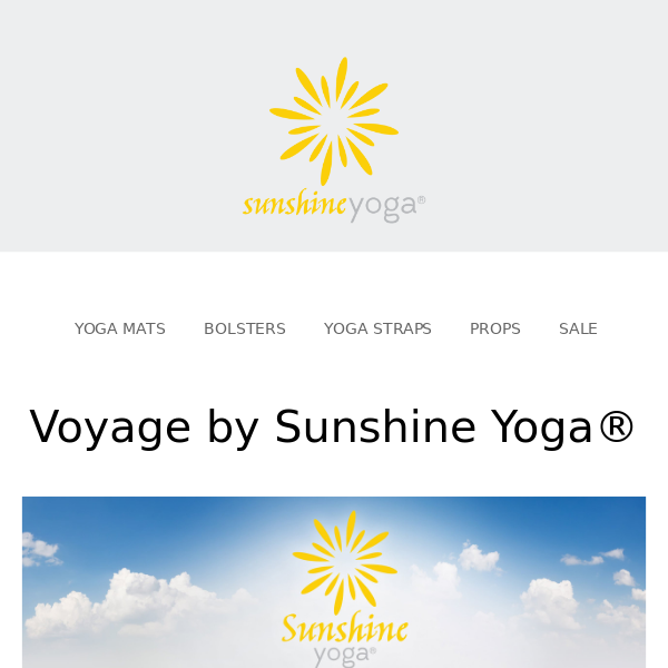 Voyage Yoga Mat - Sunshine Yoga® 10 Pack (72 x 24 x 5mm)