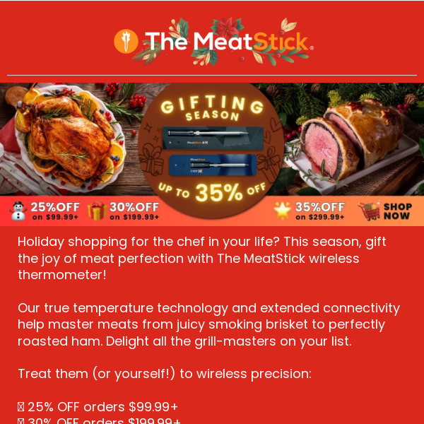 🎄 🎁 Gift the Joy of Meat Perfection this Season 🛒 