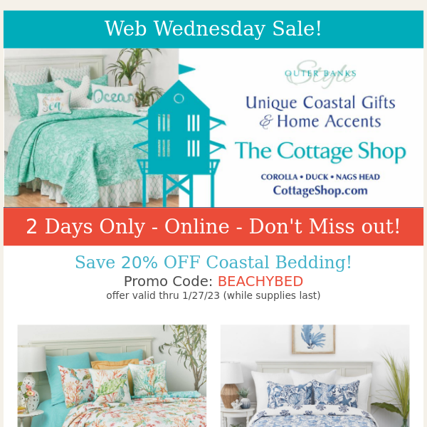 Coastal Bedding Online Sale - Order Now!!