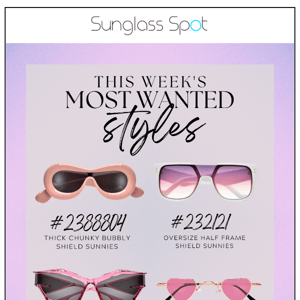 This week's MOST WANTED sunnies...🕶✨