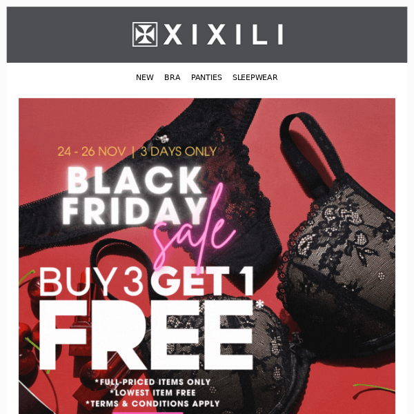 MyTOWN Shopping Centre - Do you want to know where you can buy more  undergarments and save at the same time? At XIXILI! Enjoy up to 15% off  when you purchase a