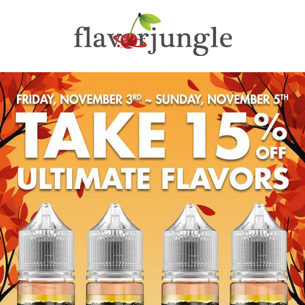 TAKE 15% OFF at FlavorJungle!