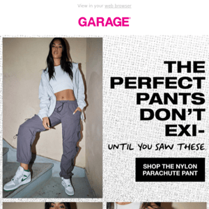 JUST IN  🚨 PARACHUTE PANTS