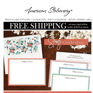 FREE SHIPPING | Plus pretty SPRING colors