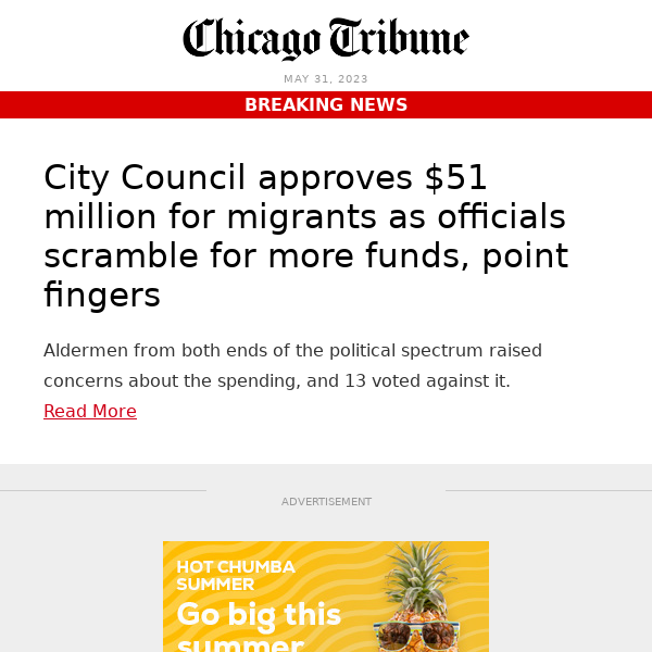 Chicago aldermen vote to spend $51 million on migrant care through June