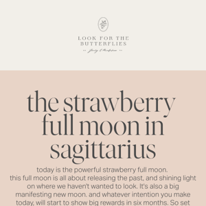 strawberry full moon advice!