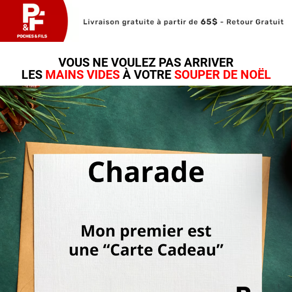 Une petite charade?