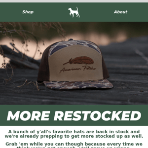 RESTOCK: Best Selling Hats 🤝