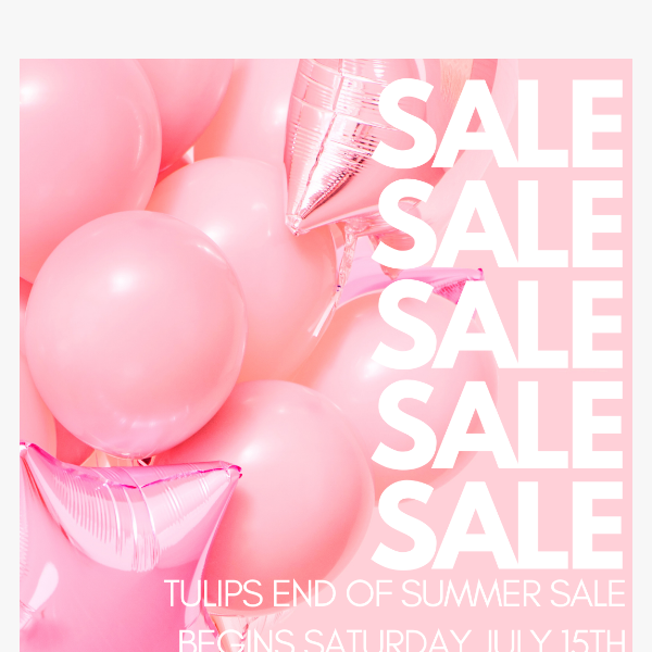 OUR SUMMER WAREHOUSE SALE IS LIVE!!!
