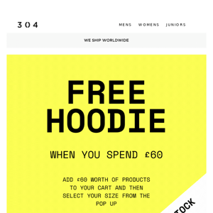 😲 PSA.. FREE HOODIE ends midnight - don't miss out