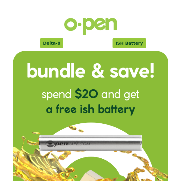 FREE O.pen Battery With Purchase