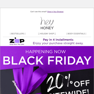 BLACK FRIDAY STARTS -NOW-