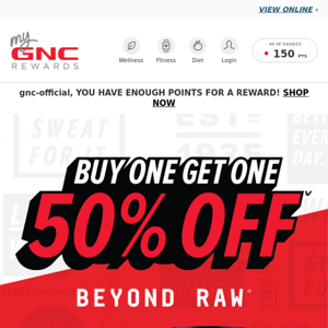 BEYOND RAW Buy 1, Get 1 50% Off! Now part of the big Live Well Sale! 👀