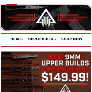 Brand NEW 9mm Upper Builds! These Sell FAST!