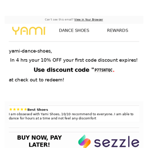Hi Yami Dance Shoes In 4 Hours your special discount expires!