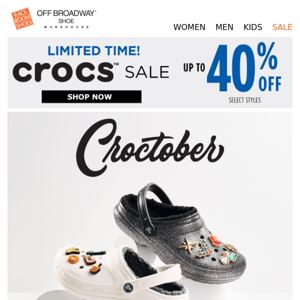 This season's top Crocs now on sale!