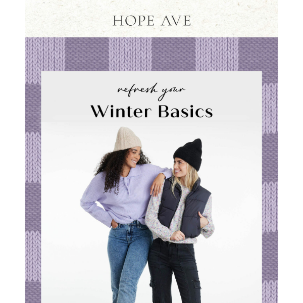 Refresh Your Winter Basics