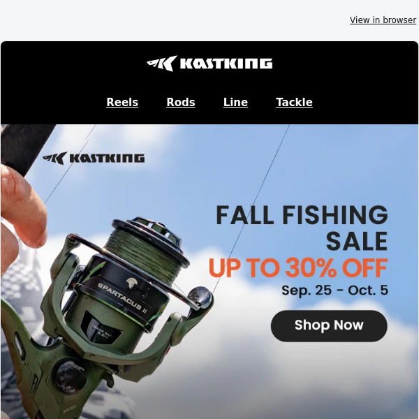 🍁  Fall Fishing Sale Ends Soon! Save up to 30% - Shop Now!🎣