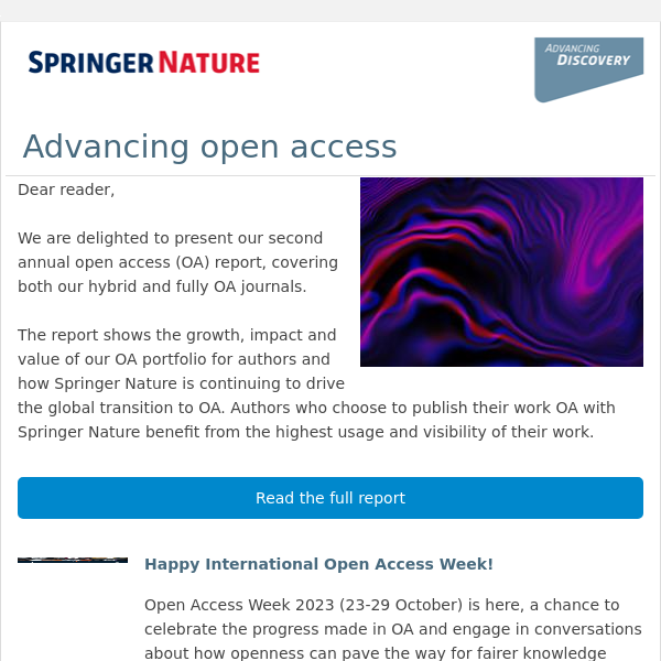 Unlocking global impact: Springer Nature's open access advantage for researchers