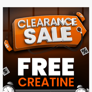 Free Creatine over $99 | 2 Days Left!