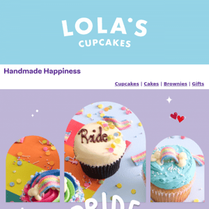 Loud and proud for Pride!🏳️‍🌈 Cupcakes available now!🧁