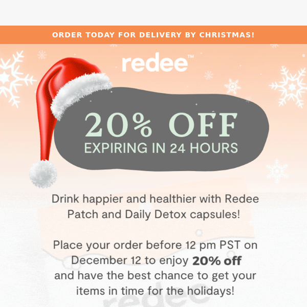 Your 20% Off Expires in 24 hrs!