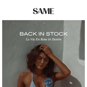 DENIM ROSE SWIM IS NOW BACK IN STOCK