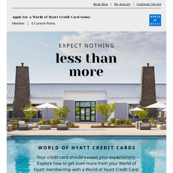 Expect More and Get More from a World of Hyatt Credit Card