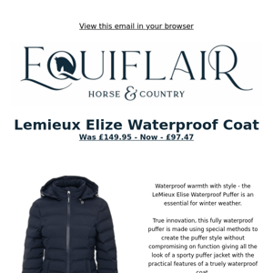 Deal of the Day - Lemieux Elize Waterproof Coat