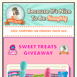 Enter our Sweet Treats Giveaway and win a $200 Rock Candy Prize Pack