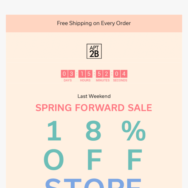 Soak Up Spring with 18% Off ☀️🌷