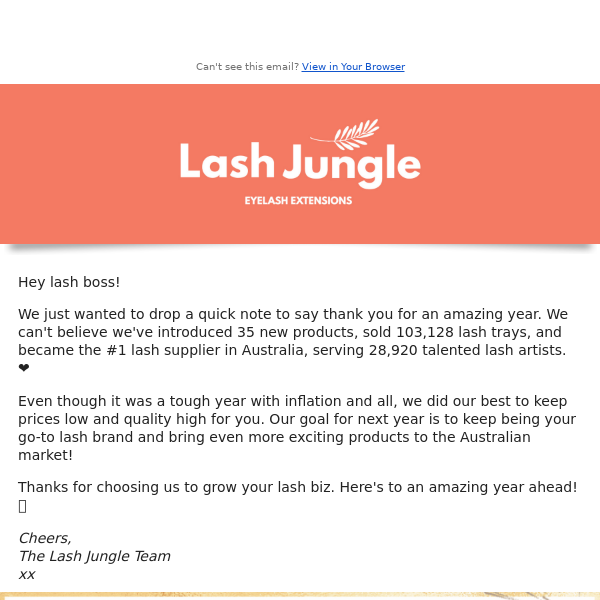We can’t thank you enough, Lash Jungle! ❤️