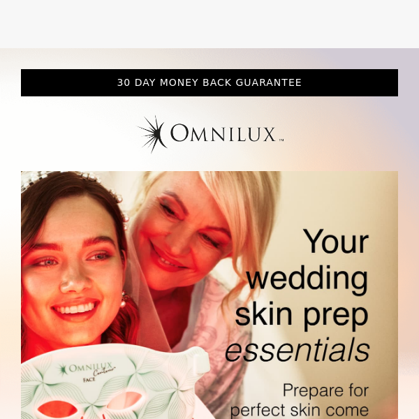Say “I do” to flawless skin on your wedding day